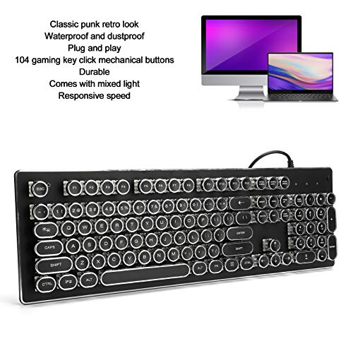 Teclado Gamer Retro Mecánico Pomya Cableado miniatura 7
