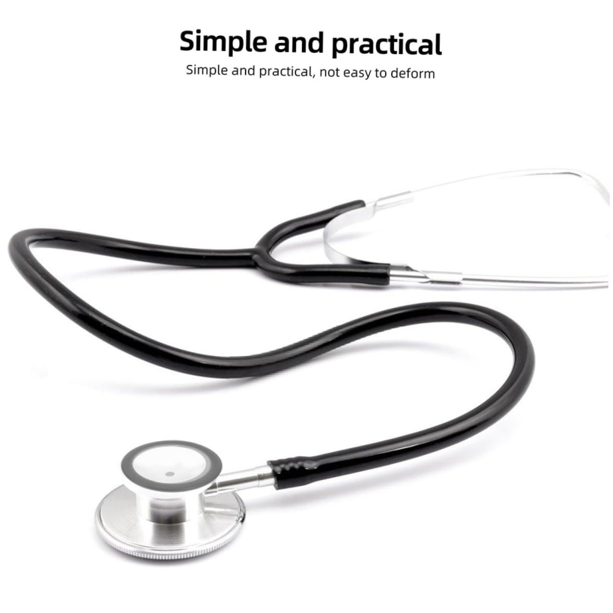 Generic 4 Pcs Stethoscope Replacement Accessories Kit Soft Eartips Diaphragm Covers for Comfortable Use Easy Installation Stethoscope Parts for Healthcare Professionals
