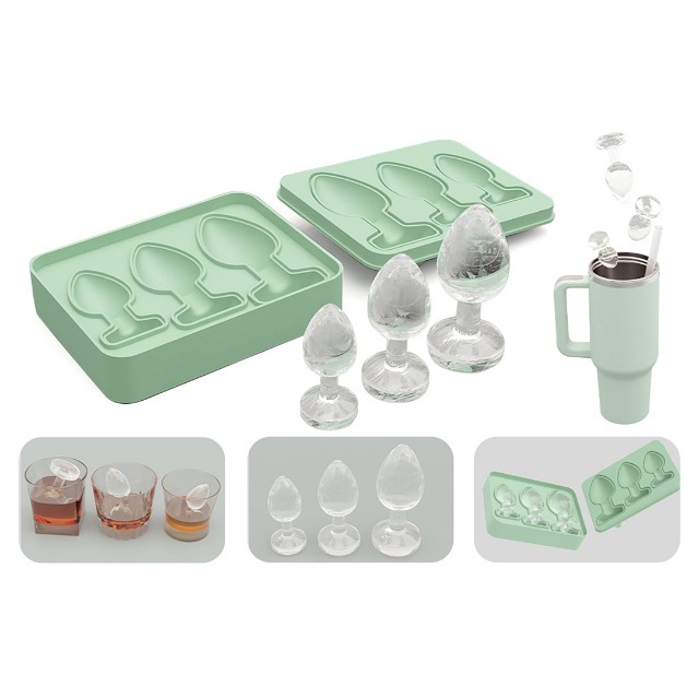 Molde para cubos de hielo divertido de silicona miniatura 2