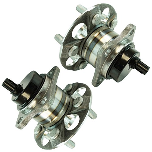 Image of TRQ Rear Pair Wheel Bearing and Hub Assembly Set 2 Piece for Toyota | for 2010-2015 Toyota Prius 2012-2015 Toyota Prius Plug-In