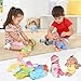 Set of 5 Baby Doll Clothes Accessories (NO Doll) with Feeding Bottle,for 12-13-14 Inch Newborn Reborn Alive Baby Dolls, Dress Clothing Outfits, Toy for Kids Children Toddler Birthday Xmas Present