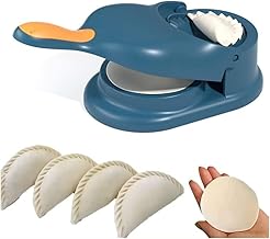 Dumpling Maker 3 in 1, Momo Maker, Gujiya Maker Machine, Momos Maker Machine, Kajjikayalu Karanji Maker- Samosa Maker - Skin Press Mould for Ghughra with Dumpling Puri Maker(Style.1)