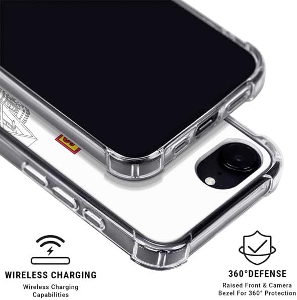 Skinit Clear Phone Case Compatible with iPhone 16e - Officially Licensed Bobs Burgers Bike Squad Design
