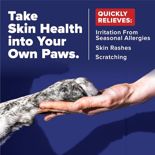Image of TropiClean OxyMed Dog Shampoo for Allergies and Itching, Gentle Moisturizing Oatmeal & Aloe Shampoo for Seasonal Allergies & Skin Irritants, 20oz