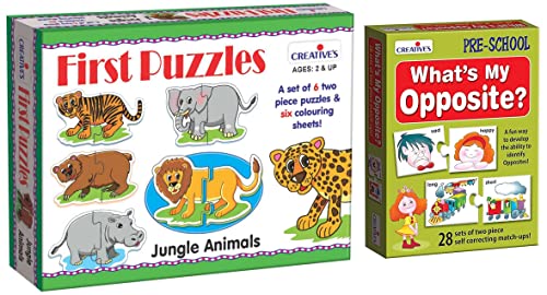 Creative Educational Aids P. Ltd. Wildlife Educational Games & Puzzle, 56 Piece, Multicolour&Creatives First Puzzles - Jungle Animals (6 Pieces,Multi-Colour) (B0B9GVYY81) Amazon Price History, Amazon Price Tracker