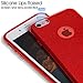 MATEPROX Compatible with iPhone 6s Plus Case Compatible with iPhone 6 Plus Case Glitter Slim Crystal Bling 3 Layer Hybrid Protective Christmas Case (Red)