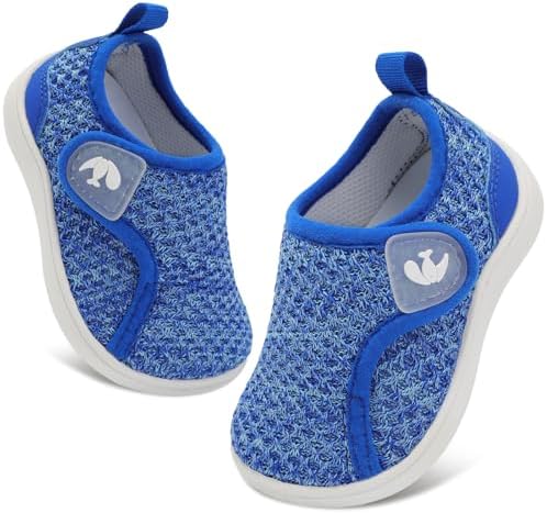 Baby First Walking Shoes - Slip On Non-Slip Sneakers For Toddlers Boys & Girls