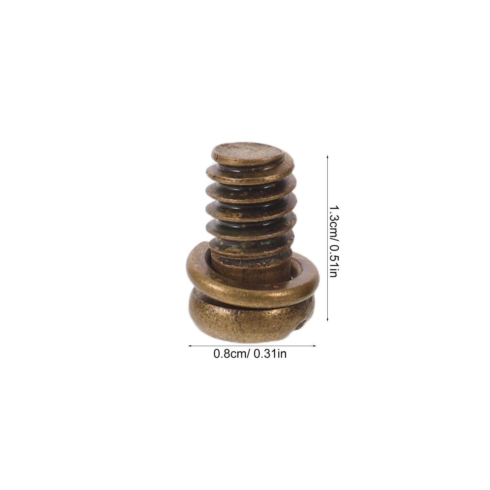 50 viti per pale del ventilatore a soffitto - Viti in acciaio al carbonio a testa svasata da 1/4"-20x3/8, bulloni di ricambio per illuminazione e ventilatore a soffitto (marrone scuro)