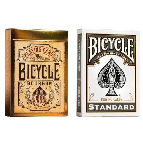 Bicycle Bourbon Barajas de Poker Brown y Black Standard