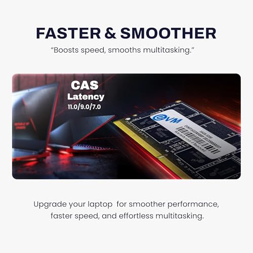 Image of EVM 16GB DDR4 Laptop RAM 3200MHz - Unleash Your System's Full Potential - Perfect for Gamers, Office Work, and More - 10 Years Warranty (EVMT16G3200S88P)