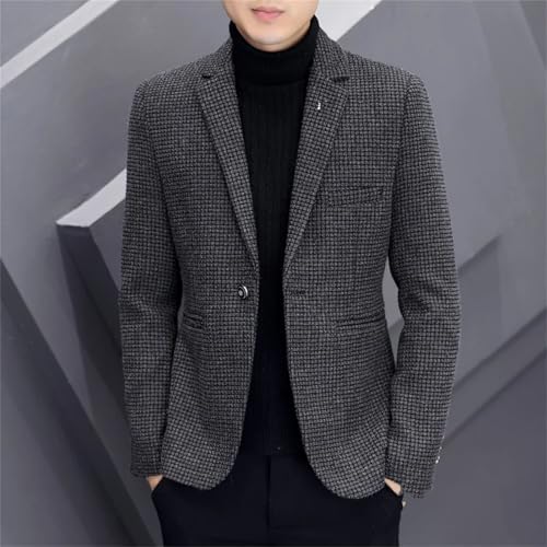 Men's Thick Casual Suit Korean Version Trend Jacket Single West Coat Slim Version of Small Coat4