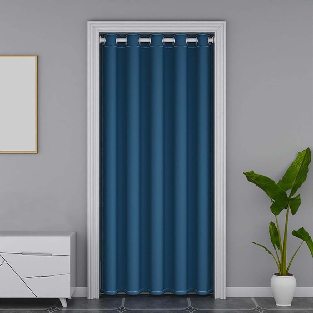 Cortinas opacas plisadas de 95 pulgadas con ojales, tejido grueso de alta privacidad y caída
