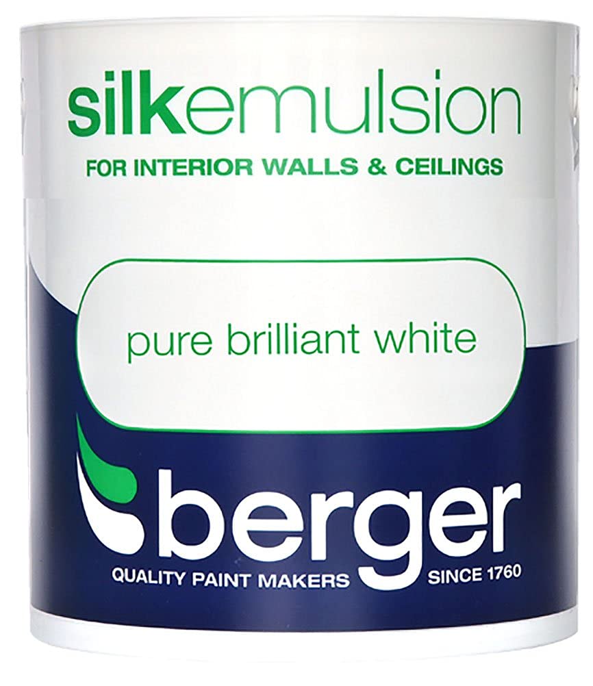 Berger White Vinyl Silk 1L Pure Brilliant