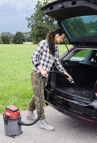 Einhell Akku-Nass-Trockensauger TC-VC 18/15 Li-Solo Power X-Change (Lithium-Ionen, Kunststoffbehälter 15 l, 4 Rollen, inkl. Saugschlauch, div. Filter, ohne Akku u. Ladegerät)