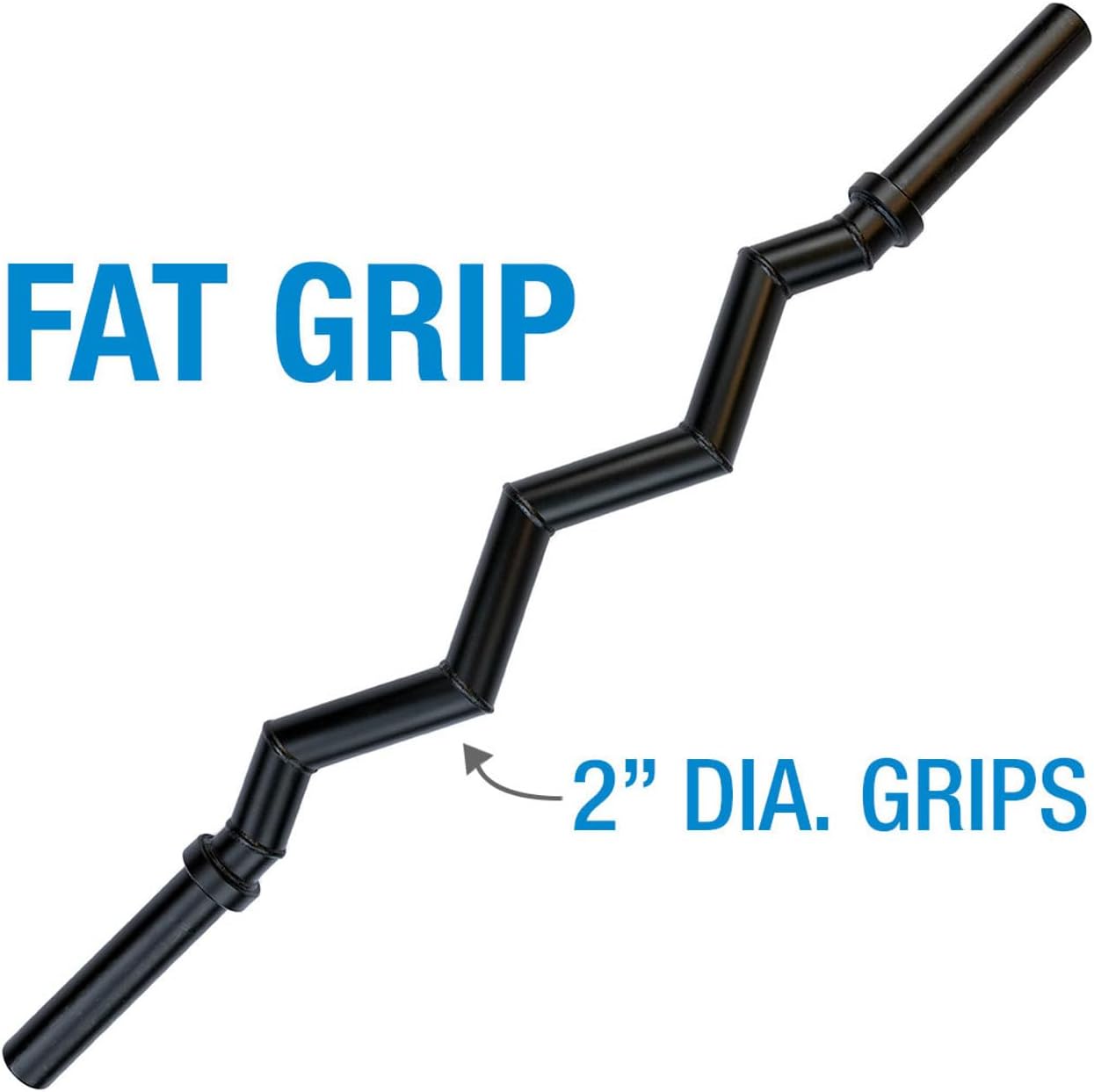 Body-Solid (OB48F) Olympic Steel Curl Barbell for Weightlifting Plates - Curling Bar Bicep and Tricep Curls - Exercise Weight Lifting Bar for Home & Commercial Gym, 48 in. Long, Black