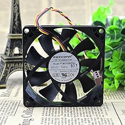 Ventilador 80X80X15 BZBYCZH Ventilador Compatible para Foxconn PV801512MSPF0A 80x80x15mm 8cm DC 12V 0.4A 3-pin axial Ventilador Refrigeración