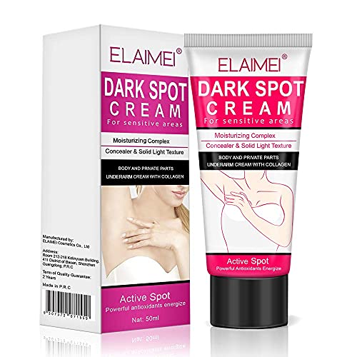 ALIVER Dark Spot Cream, Natural Underarm Cream,Instant Result, Dark Corrector Remover for Neck ,Knees,Elbows,Elbows,Armpit,Armpit & Nipple,Sensitive Intimate Areas