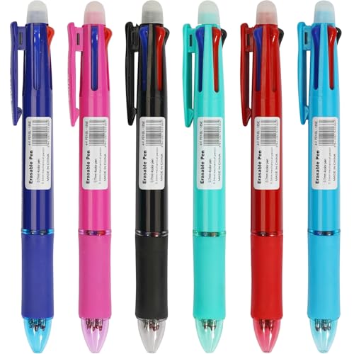 Bolígrafos Gel Borrables Baile 6 Pack Punta Fina 0.7mm Multicolor miniatura 1