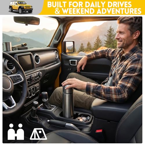 Portavasos para Jeep Wrangler JL JLU 2018-2025 miniatura 6