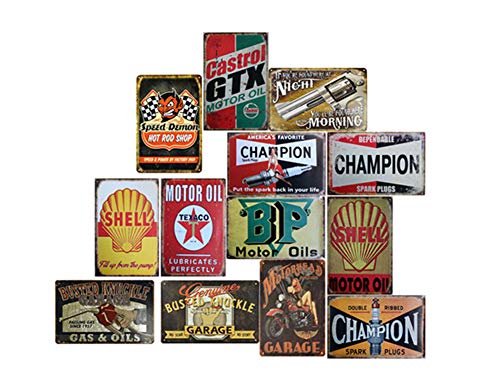 Smoro 5PCS 20x30cm Cartel de la Placa de la Muestra de la Pared de la 