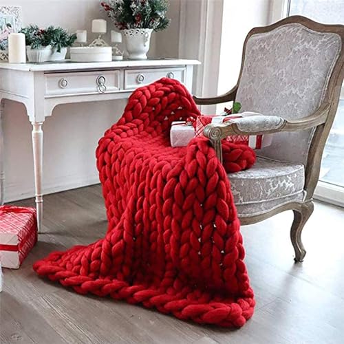 Couverture tricotée main plaid laine chaude canapé lit fauteuil