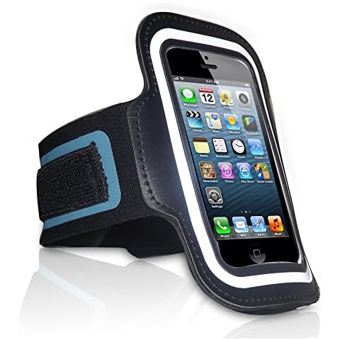 iPhone SE Armband for Running, Cycling & Gym Workouts. The Best Fitting Adjustable Arm Band. A Holder of The iPhone 5, 5S, 5C iPhone SE New & iPod Touch (7th Generation) by Apple. Cover