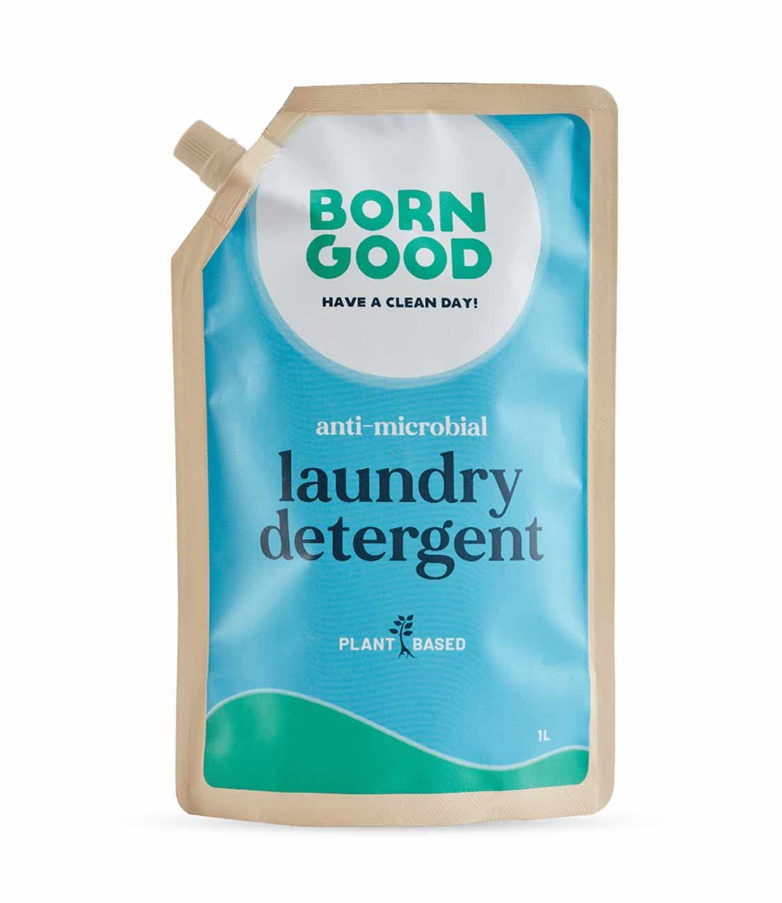 Born Good Plant Based Anti Microbial Laundry Detergent, Biodegradable, Non-Toxic And Eco-Friendly - 1 Ltr (Pack of 1) Refill Pouch (B0BG8NZ71B) Amazon Price History, Amazon Price Tracker