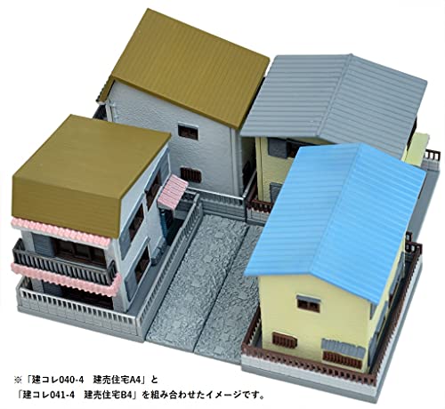 Building Collection 041-4 Maisons B4 prêtes pour décor sans montage