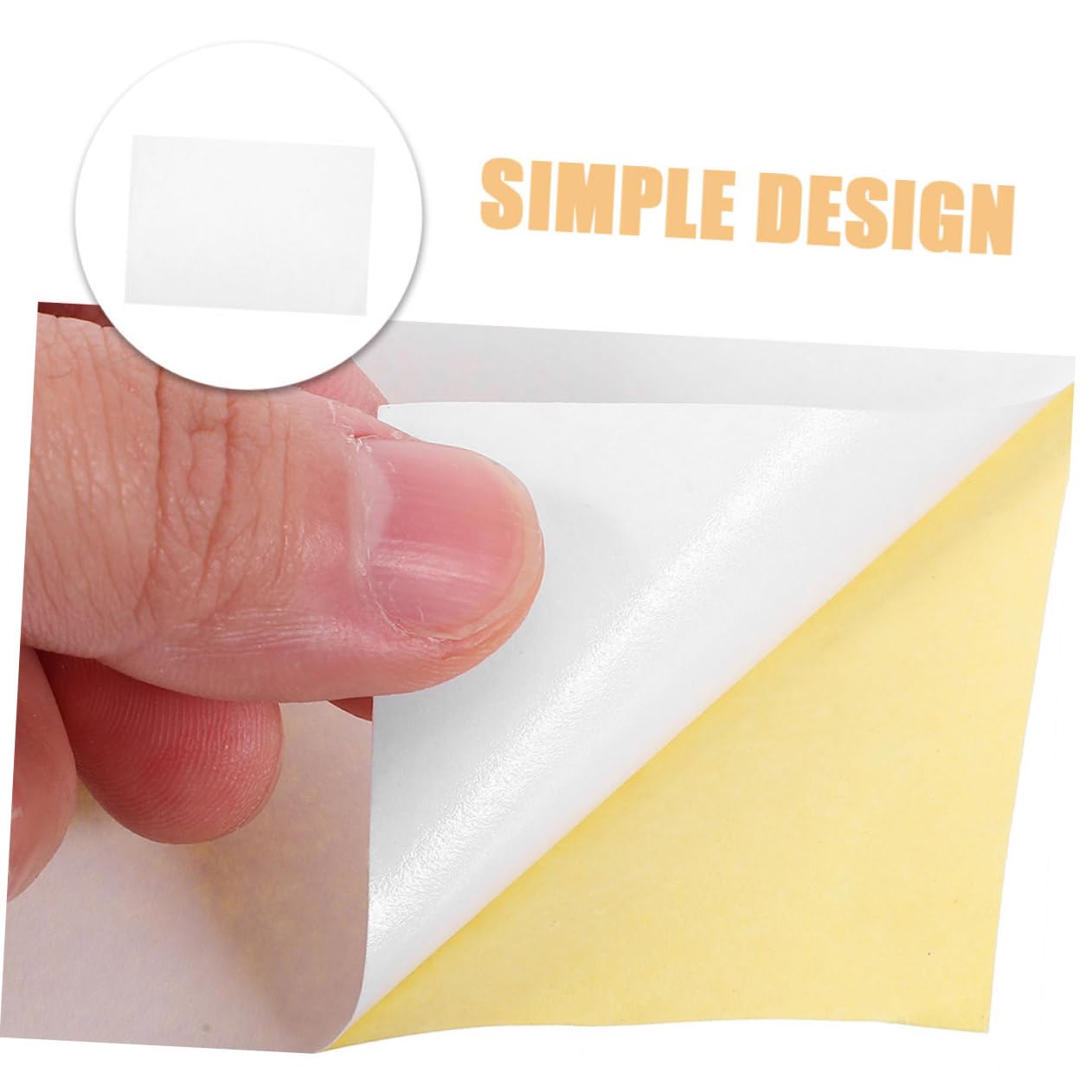 iplusmile 100 feuilles Étiquettes Autocollantes Imprimables Papier Adhésif pour Imprimante Jet Encre et Laser Étiquettes Blanches pour Organisation Bureau Maison