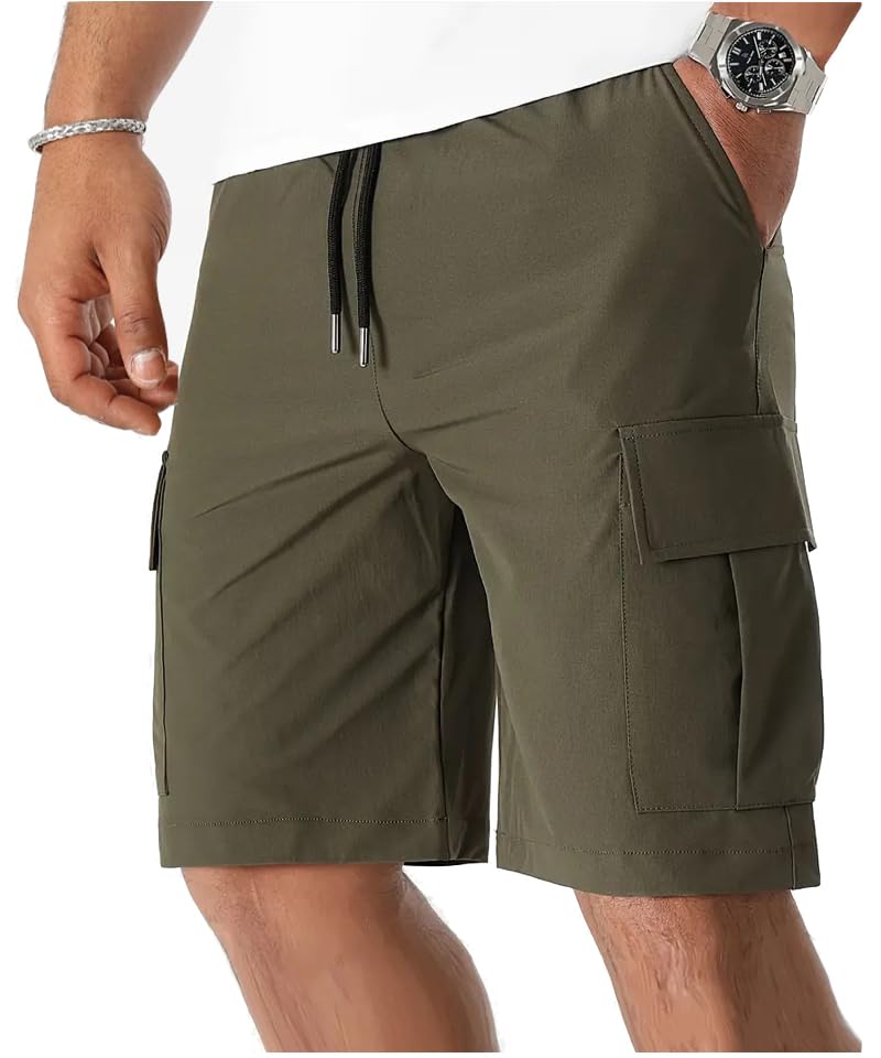 peppyzone Men's Cotton Casual Stretchable Cargo Shorts for Men, Shorts for Man Cotton-picture-35