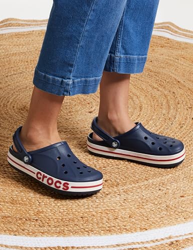 Image of Crocs Bayaband Navy /Pepper Clog-(205089-4CC)-5 UK Men / 6 UK Women (M6W8)