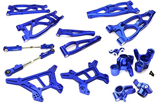 Integy RC Blue Billet Machined Alloy Suspension Upgrade Kit for Arrma 1/8 Kraton 6S BLX