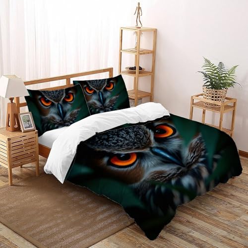 Housse de couette double 200x200 microfibre animaux mignons avec taies d'oreiller - 2