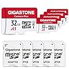 GIGASTONE Paquete de 5 tarjetas micro SD de 32 GB, tarjetas de memoria MicroSDHC para cámaras de seguridad, Wyze Cam, Roku, grabación de video Full HD, UHS-I U1 A1 Clase 10, hasta 90 MB/s, con