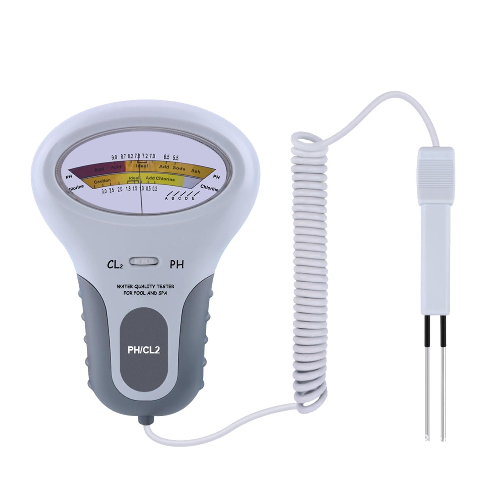 JVDDI PC102 2in1 PH Chlorine Meter Chlorine Tester PH Tester Chlorine Water Quality Testing Device CL2