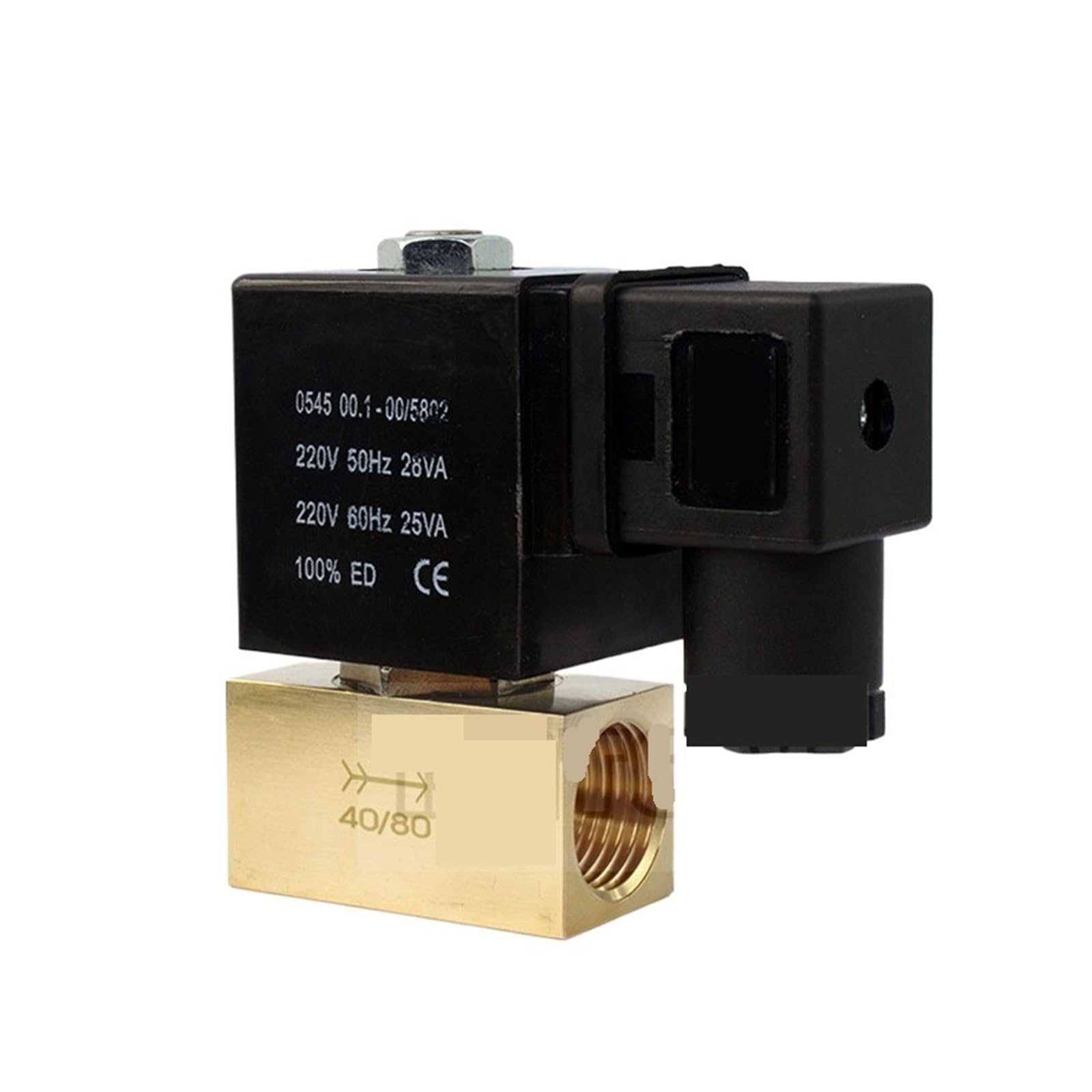 Xuxinycs Ac220v High Pressure Solenoid Valve 2Position 2 Way Normally Closed Pressure 8Mpa Water Valve Air Valve D Jt22-02