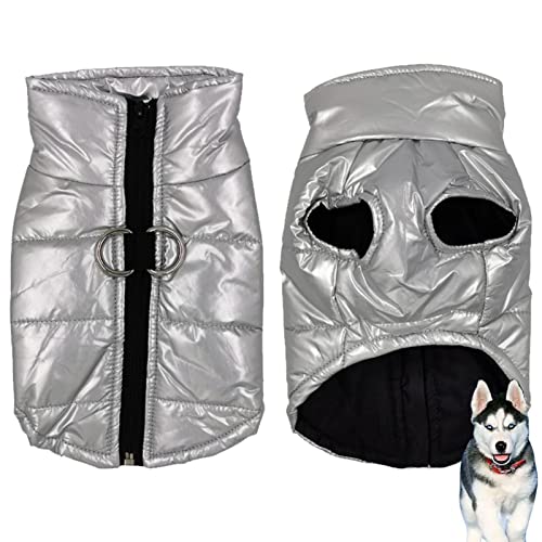 Wukesify Abrigo cálido para Perros | Abrigos Ligeros para Clima frío para Perros - Chaleco cálido a la Moda para Perros, Abrigo para Mascotas con arnés para Perros pequeños, medianos y Grandes Cover