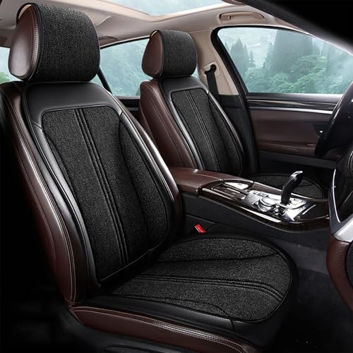 車シートカバー リネン生地 通気性 快適性 に適用日産 セレナ C28型 C27型 C26型 2010年11月~現行 カーシートカバー 拡張された収納バッグのデザイン 防塵 汚れ防止滑り止め シートクッション 座布団 座席保護マット シートプロテクター 前