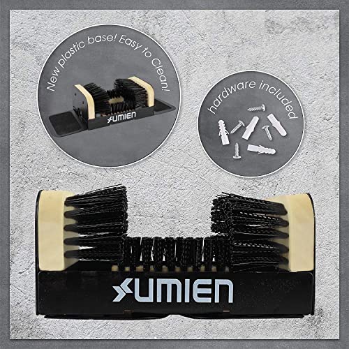 Umien Boot Scraper Brush Outdoor - Deluxe Folding Boot Cleaner Scrubber Indoor And Outdoor Use - Easy To Use For Children & Adults - New 2022 Design (Boot Scraper With Flaps) #TOP6