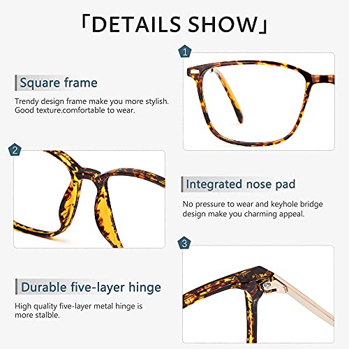 Image of Cyxus Blue Light Blocking Glasses for Men Women, Square TR90 Metal Hybrid Computer Eyewear, Lightweight Anti Eye Strain Glare Filter Glasses for Office, Gaming, Work,Study Turquoise