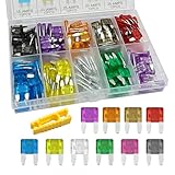 LTDCVTR 120Pcs Mini Fuse Kit, Auto Blade Fuse Kit with Puller Tool Mini Colorful Insert Fuse (2A/3A/5A/7.5A/10A/15A/20A/25A/30A/35A) for Car Truck Motorcycle SUV RV, Marine