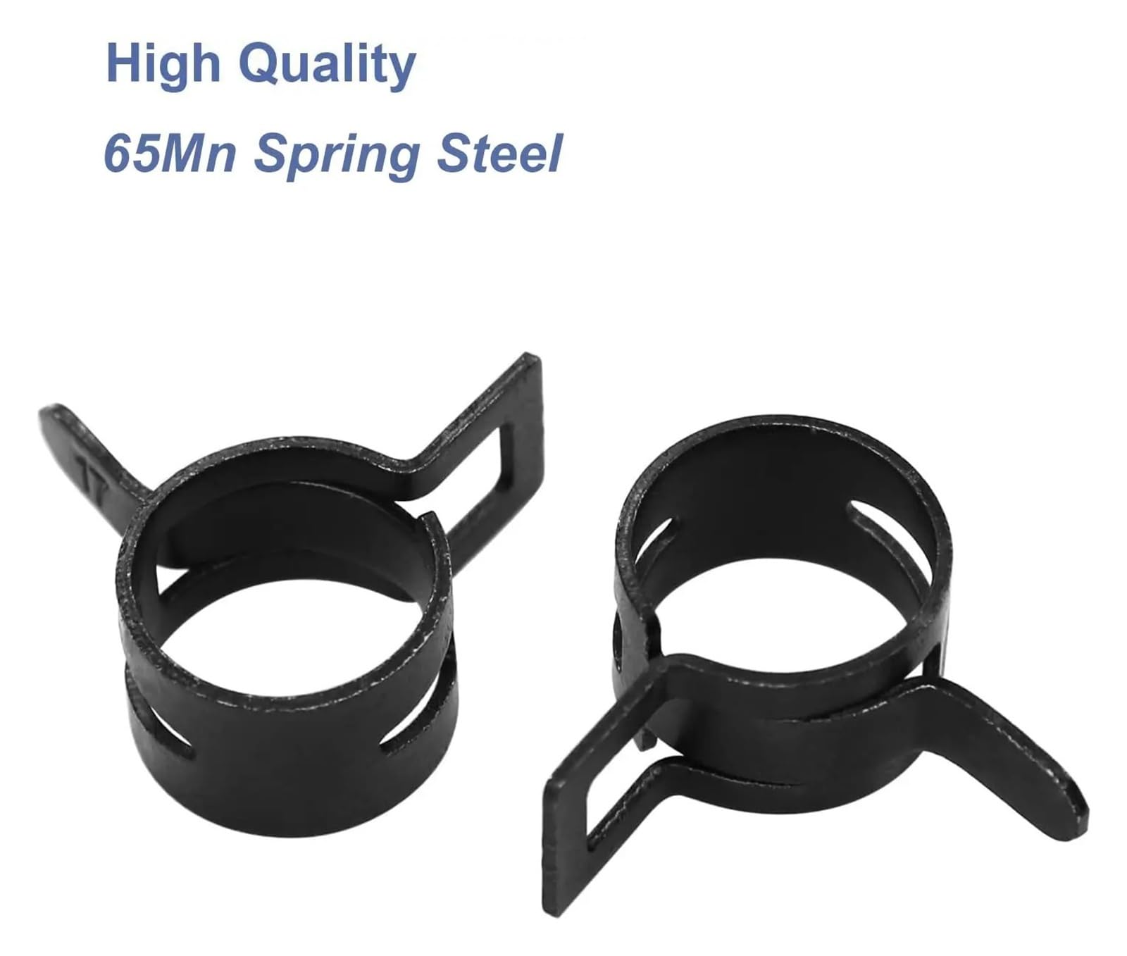 60 unids/Set Kit de Abrazadera de Manguera de Resorte Negro 28-33mm Tubo de Clip de Agua de Combustible de vacío for Sujetador de Metal de Banda
