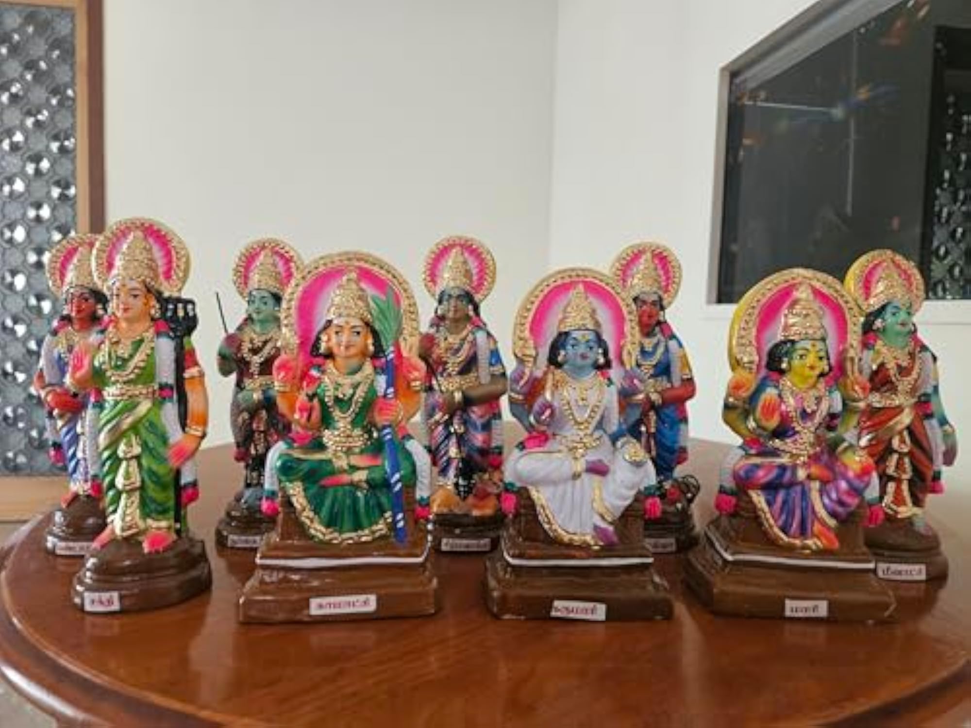 Paper Mache Golu Doll Ma Durga Statue, Navadurga Set