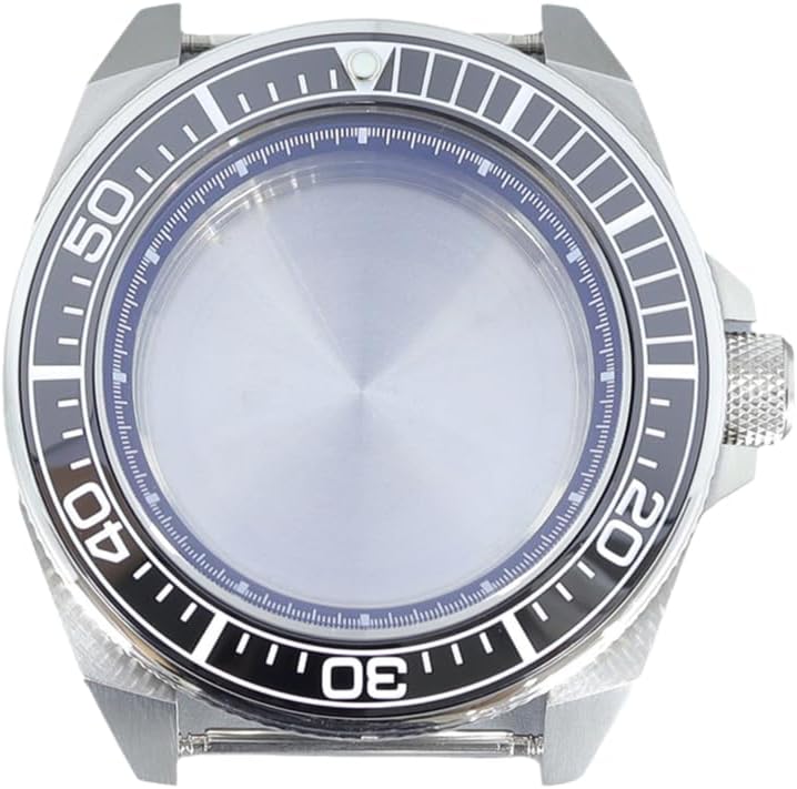43mm Stainless Steel Watch Case with Sapphire Glass Ceramic Bezel for NH35 NH36/34 Movement for SKX007 Samurai Dive Watch