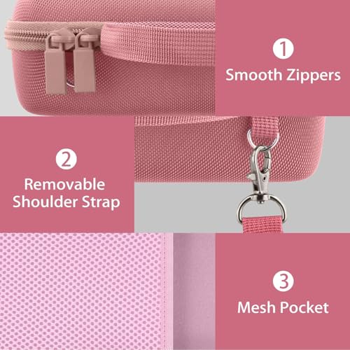 Image of co2CREA Hard Travel Case for Bose SoundLink Flex 2 /1 Speaker, Petal Pink