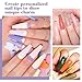 Clear Coffin Nail Tips, Gel Nail Tips for Acrylic Nails Professional，240PCS XL Nail Tips Half Matte Full Cover Ballerina Press on Nail Tips, Slightly C Curve French Nail Tips Use for Nail Extension
