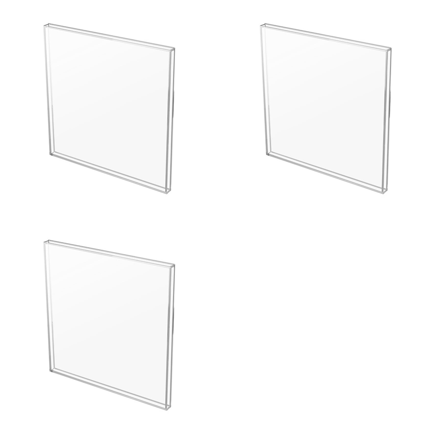 Hndhbfgrt 3X Vinyl Record Display Case Acrylic Wall Mount Holder for 12-Inch Vinyl Records Album Record Shelf Vinyl Record