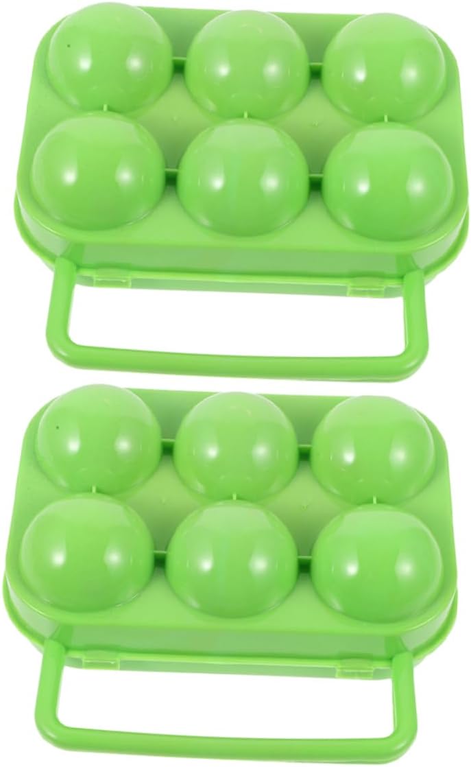 2pcs Outdoor Egg Storage Box Portable Shockproof Egg Holder Slots for Camping Refrigerator Picnic Easy to Clean and User-friendly Design