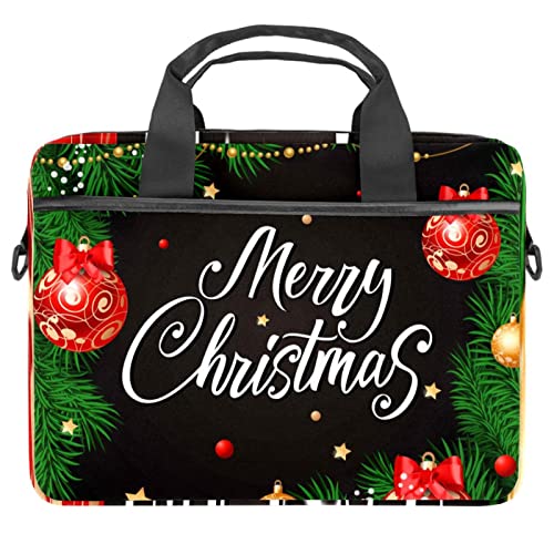 Sac ordinateur portable 13 pouces à motif Noël pour illuminer vos trajets de bureau