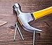 3 Pack of Claw Hammers (20 oz, 16 oz, 8 oz) with Sure-Grip Fiberglass Handles and Polished Steel Head